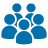 Feature blau Team