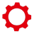 Feature rot Zahnrad