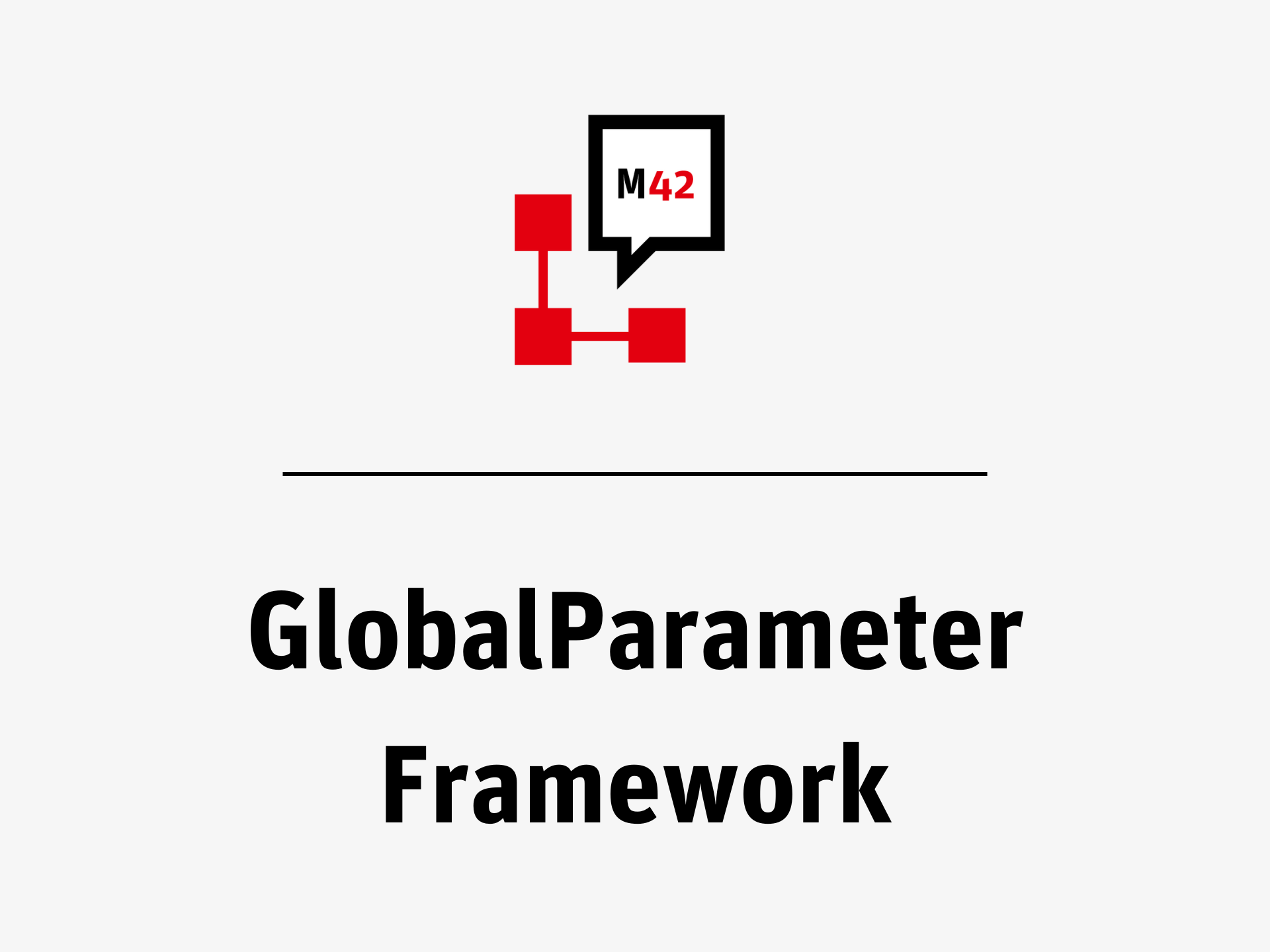 Kachel Global Parameter Framework neo42 Service Management Depot