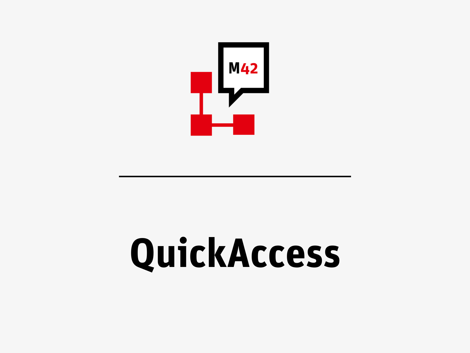 Kachel Quick Access neo42 Service Management Depot