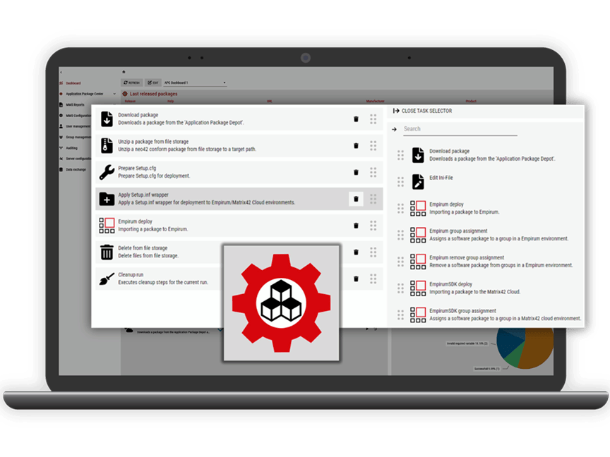 Mockup Application Package Depot Bild Schritt 1