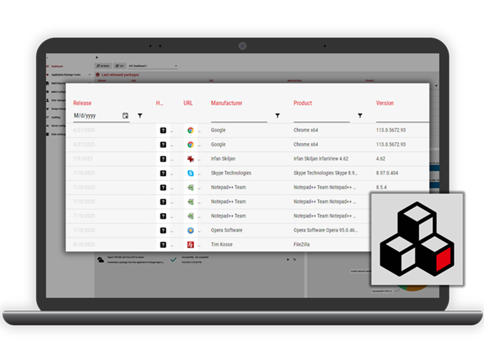 Mockup Application Package Depot Bild Schritt 2