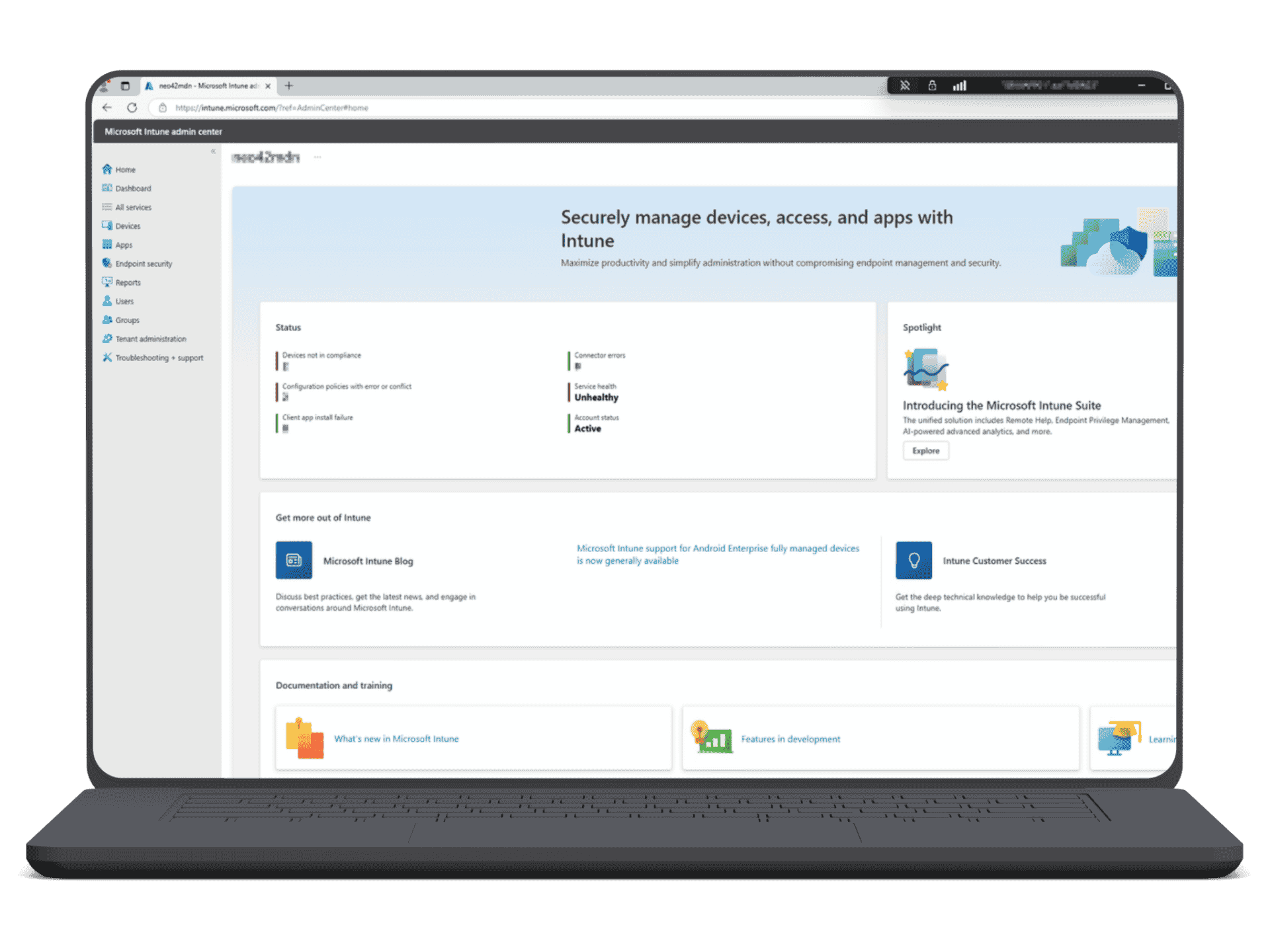 Mockup Microsoft Intune Dashboard2