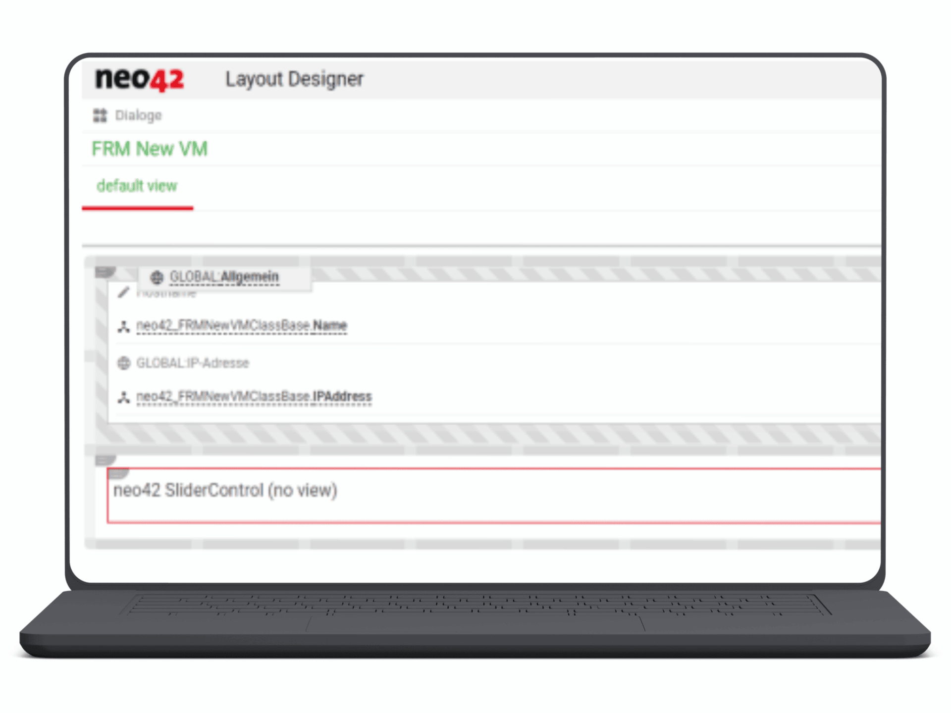 Mockup SliderControl Service Management Depot