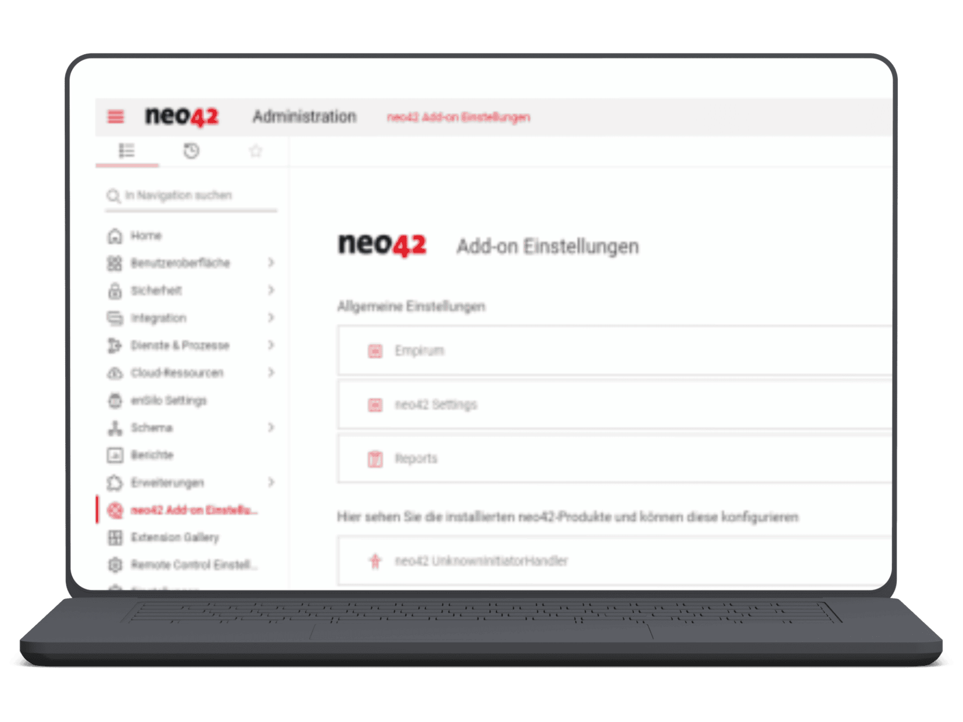 Mockup UnknownInitiatorHandler Service Management Depot
