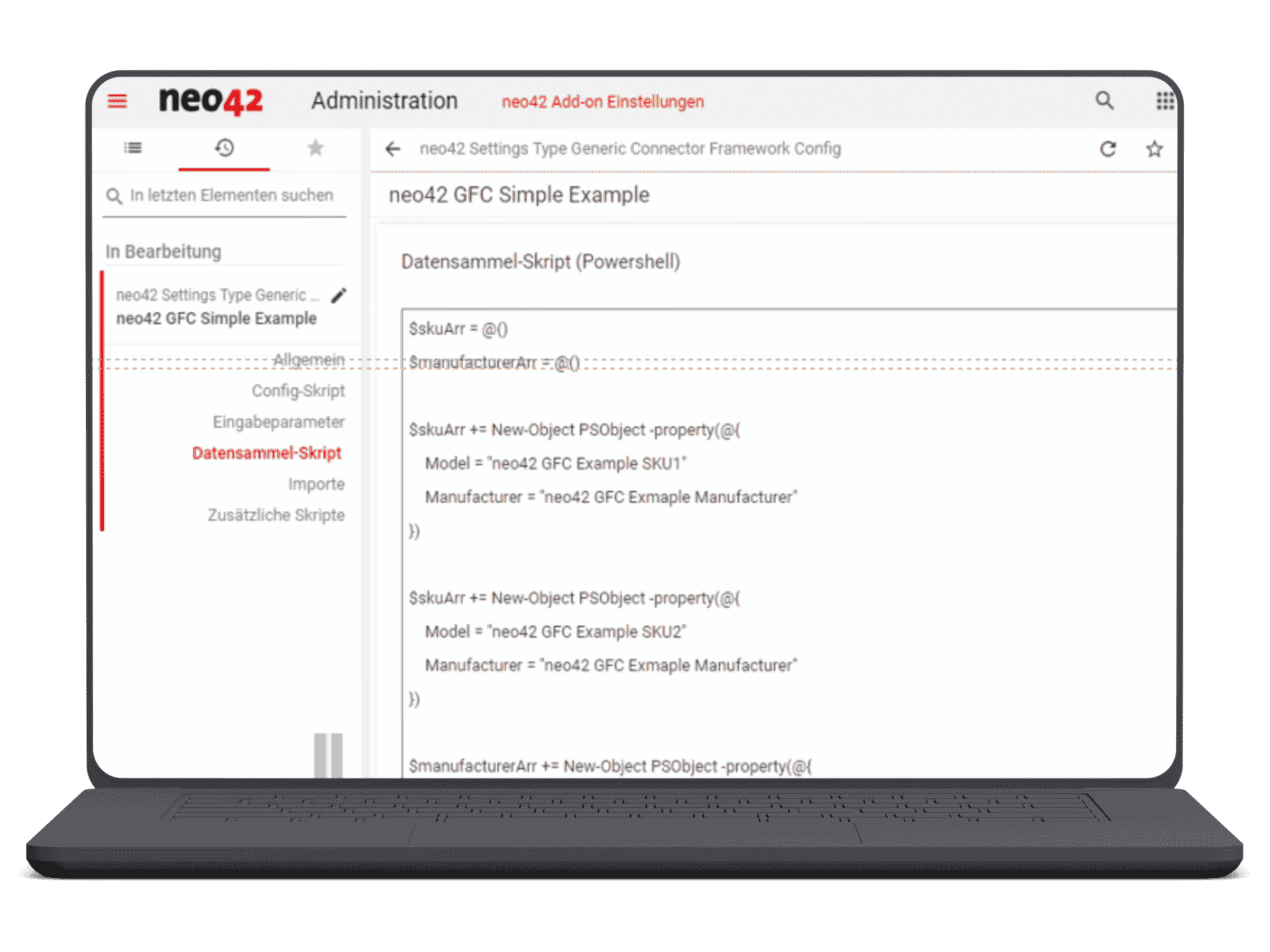 Mockup neo42 GenericConnectorFramework