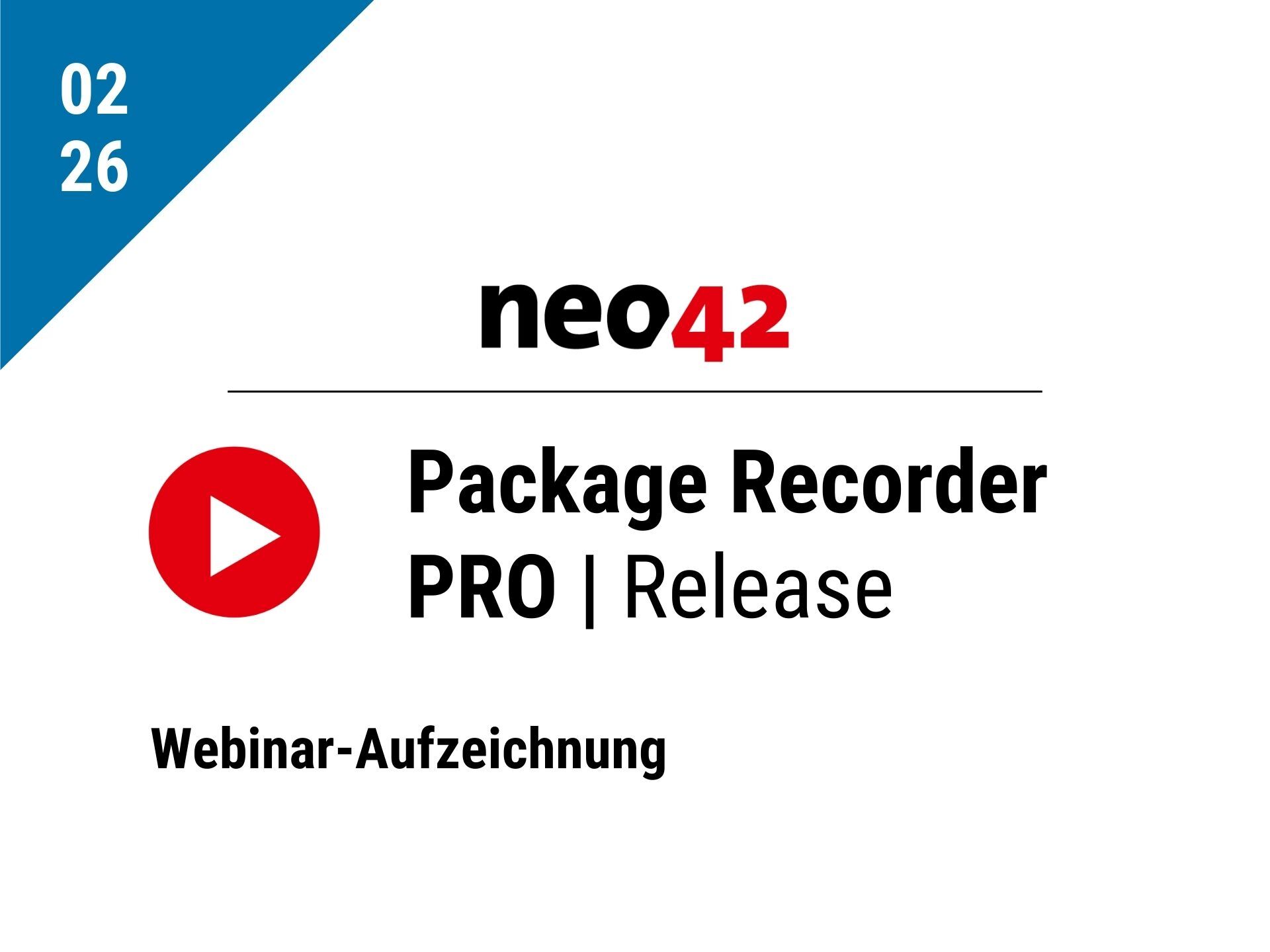 Package Recorder PRO Aufzeichnung