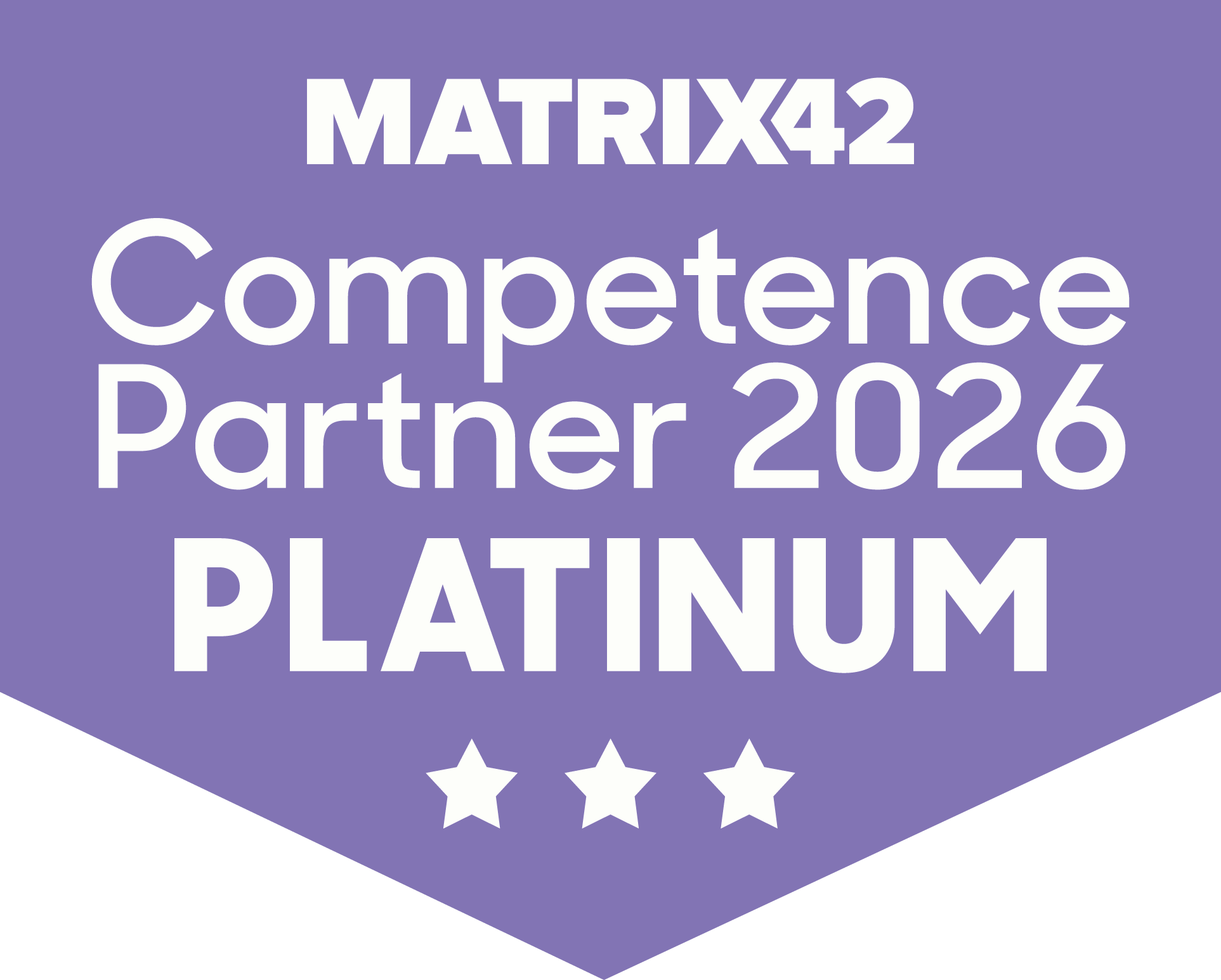 Partner Batch Matrix42 Competence Partner 2026 Platinum