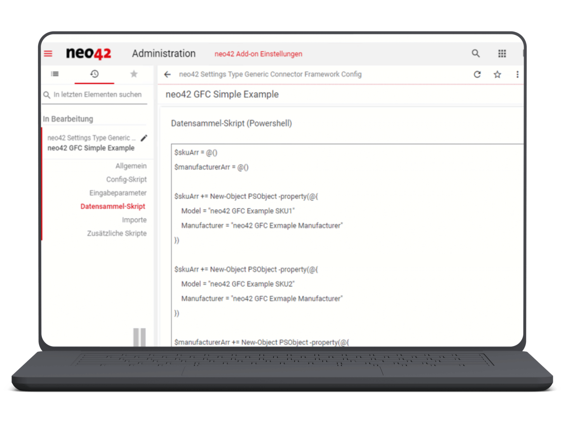 Mockup neo42 GenericConnectorFramework