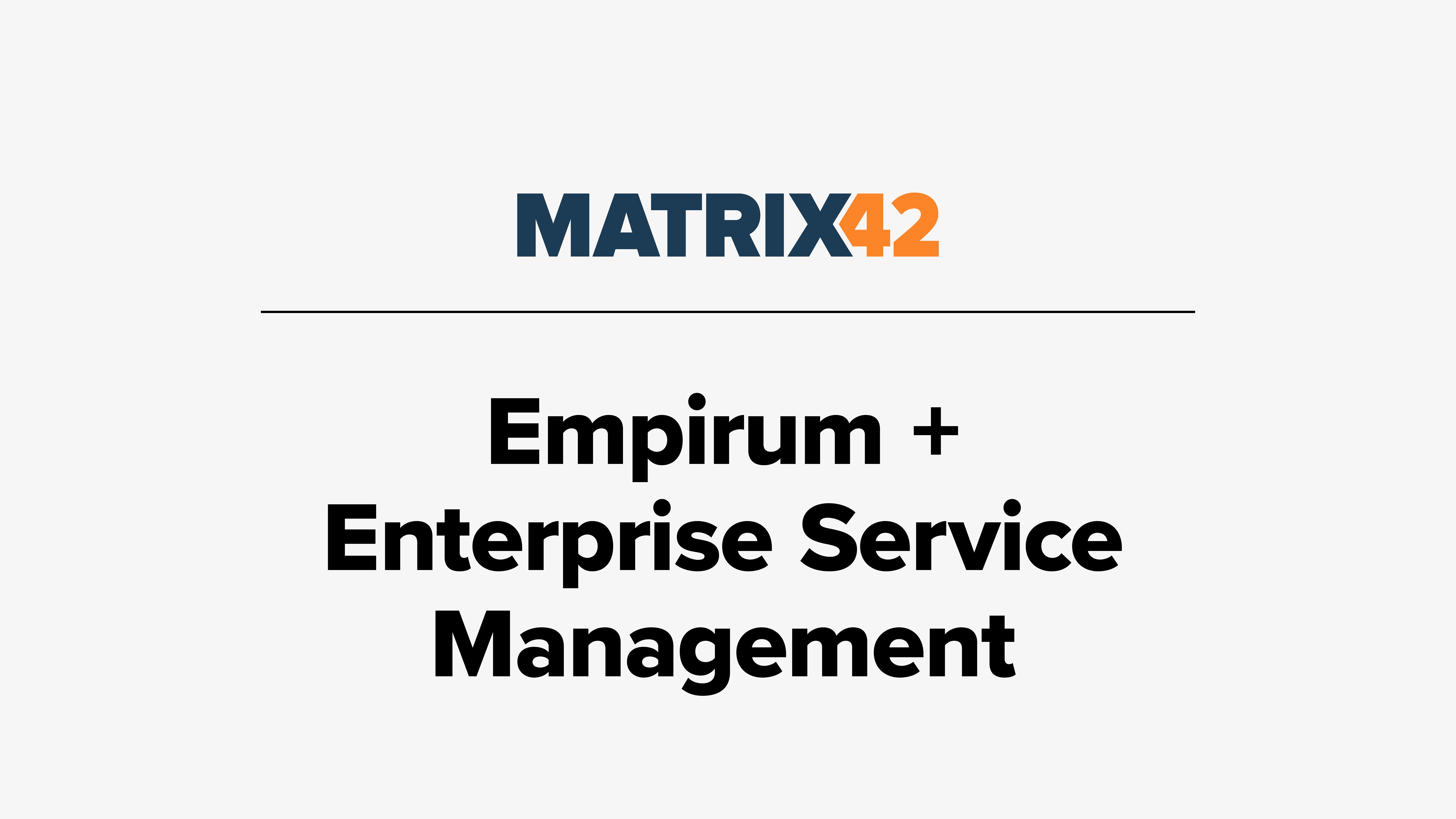Empirum und Enterprise Service Management