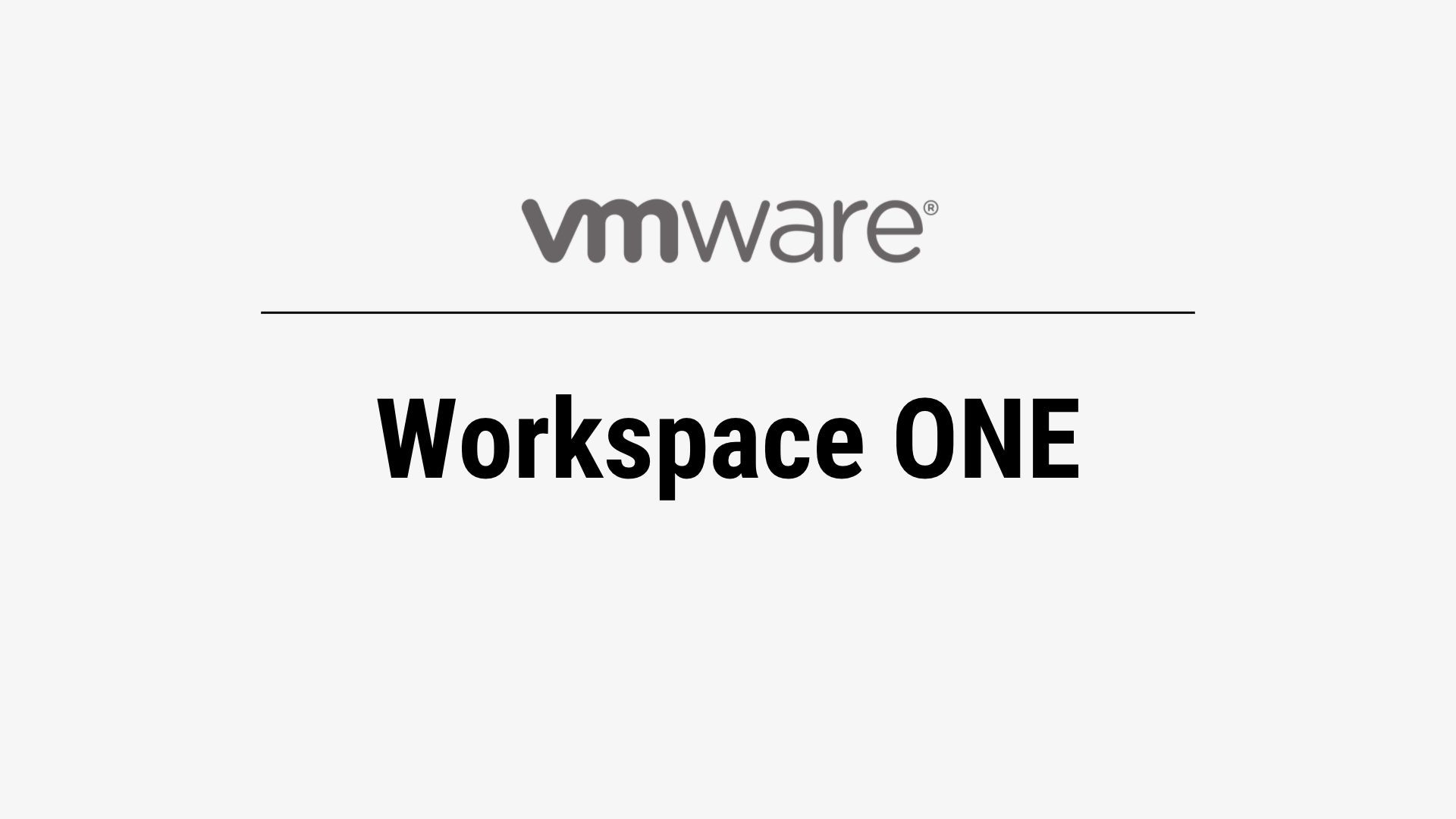 VMware Workspace One Training