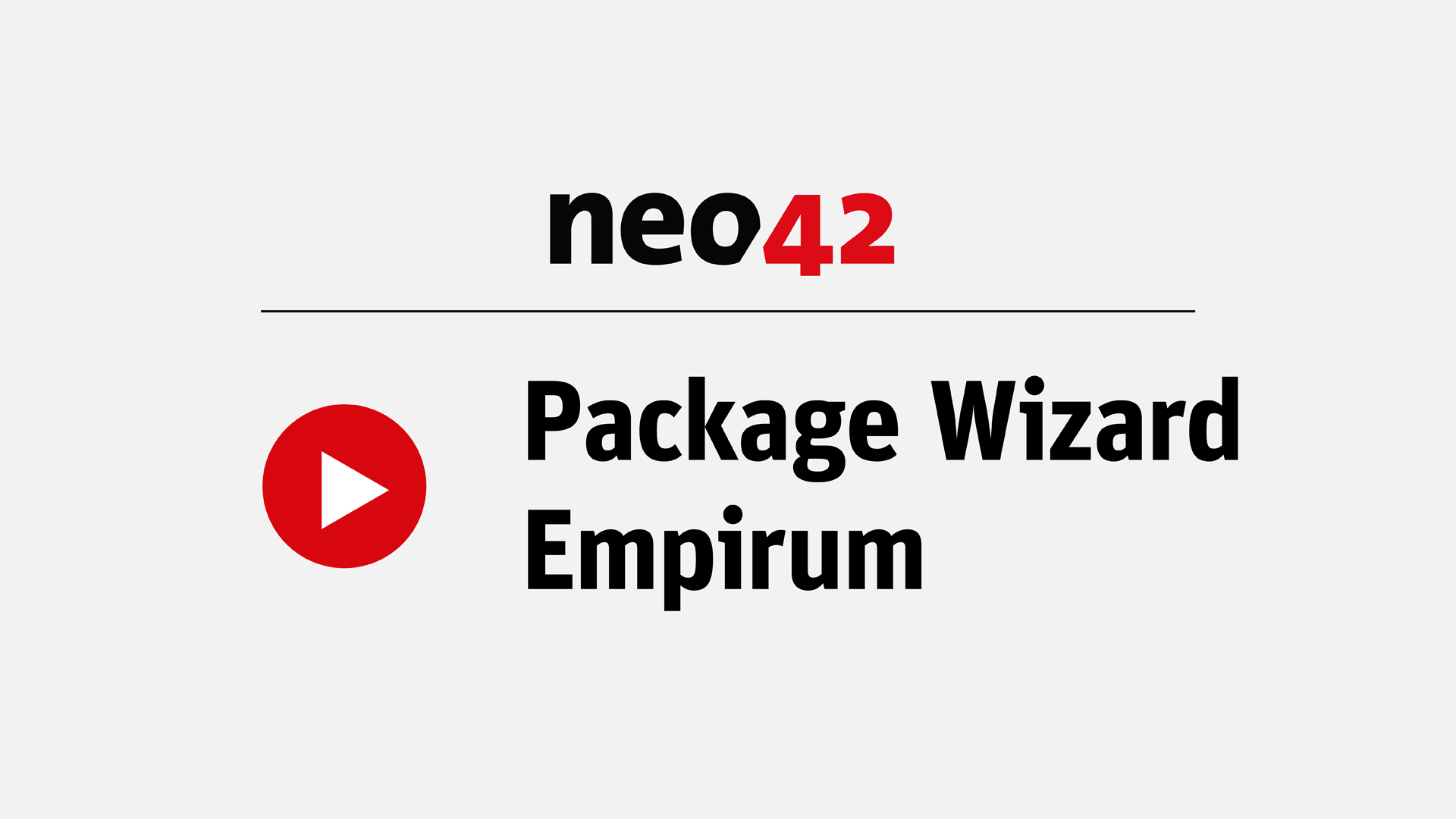Webinar-Aufzeichnung neo42 Package Wizard Empirum