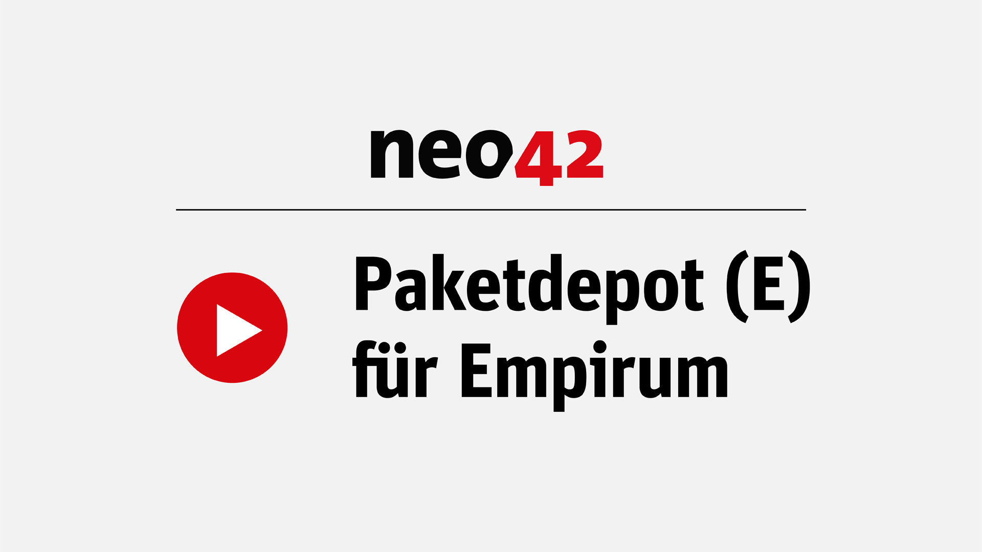 Webinar-Aufzeichnung neo42 Paketdepot E für Empirum